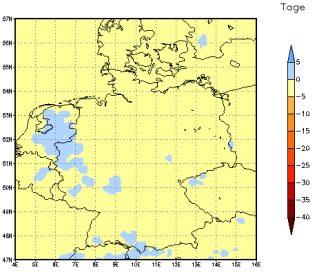 Gebietsmittel dieses Klimalaufs: 0 Tage