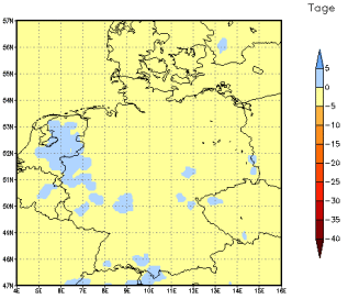 Gebietsmittel dieses Klimalaufs: 0 Tage