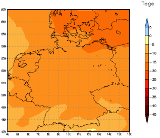 Gebietsmittel dieses Klimalaufs: -14 Tage