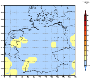 Gebietsmittel dieses Klimalaufs: 0 Tage