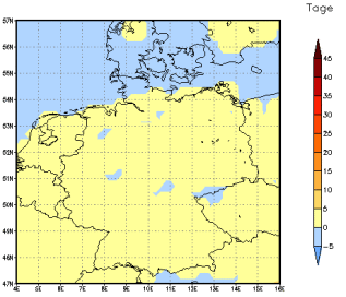 Gebietsmittel dieses Klimalaufs: 0 Tage