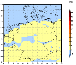 Gebietsmittel dieses Klimalaufs: 0 Tage