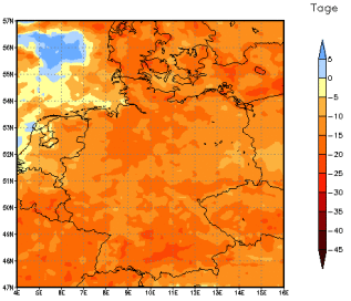 Gebietsmittel dieses Klimalaufs: -14 Tage