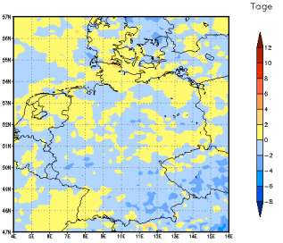 Gebietsmittel dieses Klimalaufs: 0 Tage