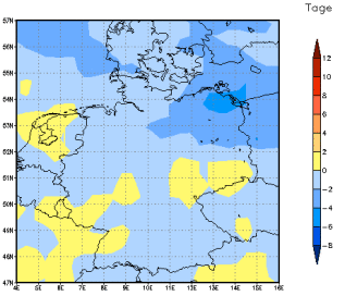 Gebietsmittel dieses Klimalaufs: 0 Tage