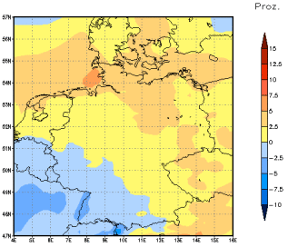 Gebietsmittel dieses Klimalaufs: +2%