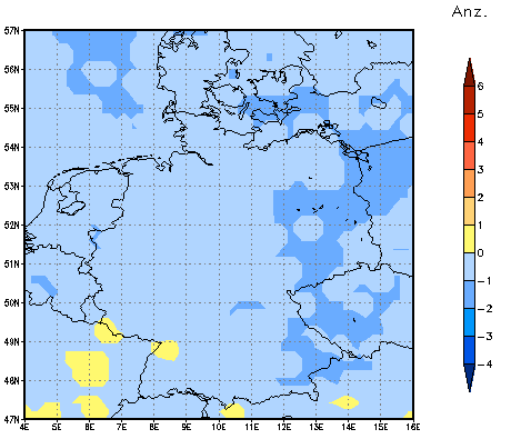 Gebietsmittel dieses Klimalaufs: 0 