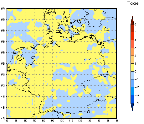 Gebietsmittel dieses Klimalaufs: 0 