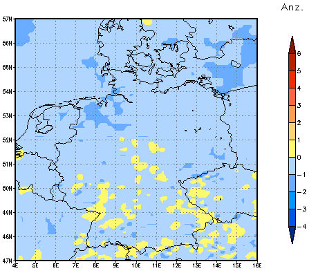 Gebietsmittel dieses Klimalaufs: 0 