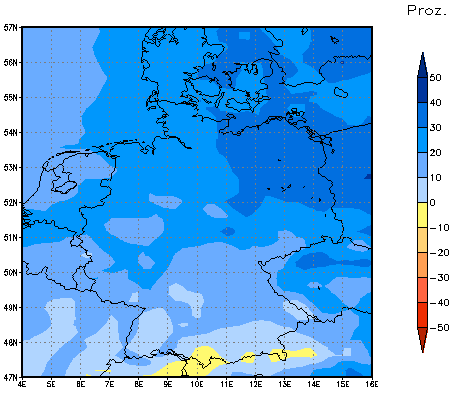 Gebietsmittel dieses Klimalaufs: +28%