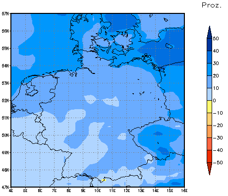 Gebietsmittel dieses Klimalaufs: +13%