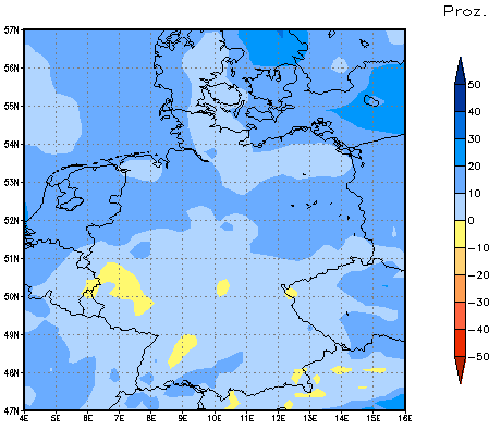 Gebietsmittel dieses Klimalaufs: +9%