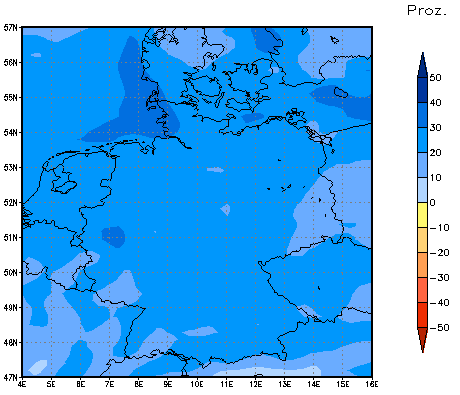 Gebietsmittel dieses Klimalaufs: +28%