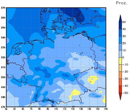 Gebietsmittel dieses Klimalaufs: +21%