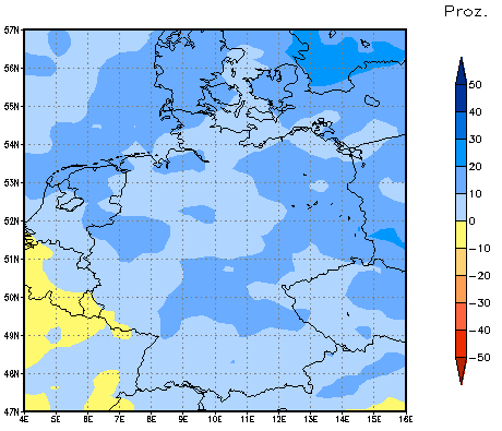 Gebietsmittel dieses Klimalaufs: +9%