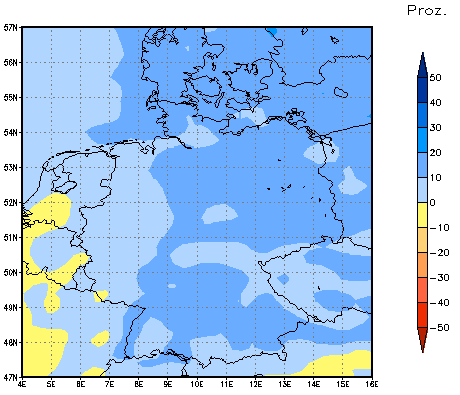 Gebietsmittel dieses Klimalaufs: +13%