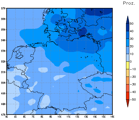 Gebietsmittel dieses Klimalaufs: +30%