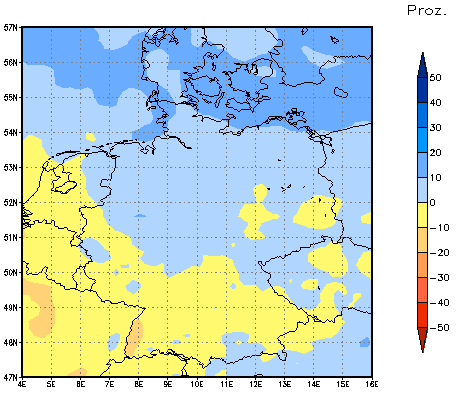 Gebietsmittel dieses Klimalaufs: +1%