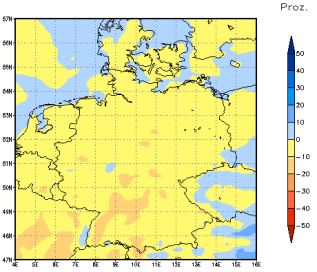 Gebietsmittel dieses Klimalaufs: -6%