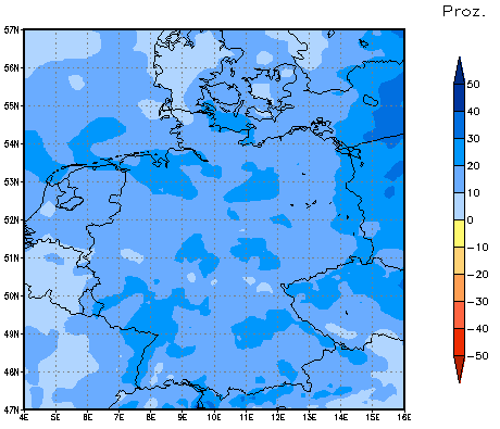 Gebietsmittel dieses Klimalaufs: +18%