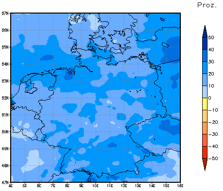 Gebietsmittel dieses Klimalaufs: +21%