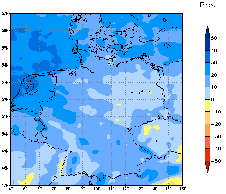 Gebietsmittel dieses Klimalaufs: +6%