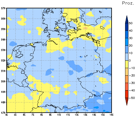 Gebietsmittel dieses Klimalaufs: +6%