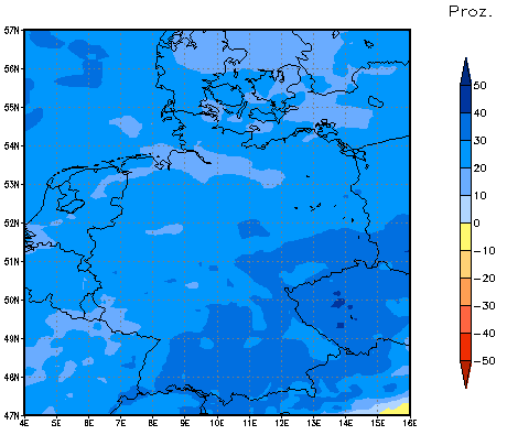 Gebietsmittel dieses Klimalaufs: +21%