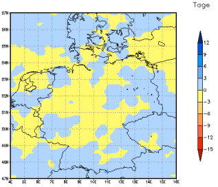 Gebietsmittel dieses Klimalaufs: 0 Tage