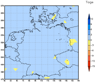 Gebietsmittel dieses Klimalaufs: 0 Tage