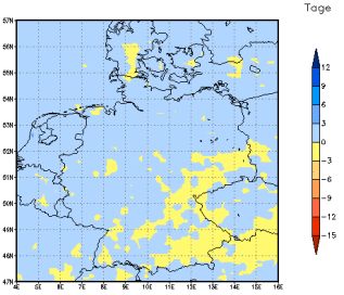 Gebietsmittel dieses Klimalaufs: 0 Tage