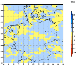 Gebietsmittel dieses Klimalaufs: 0 Tage