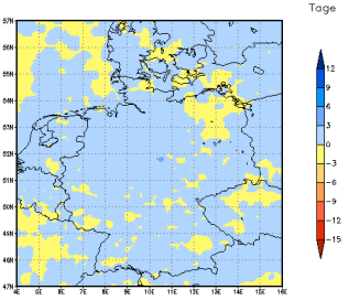 Gebietsmittel dieses Klimalaufs: 0 Tage