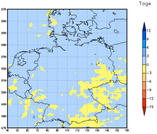 Gebietsmittel dieses Klimalaufs: 0 Tage