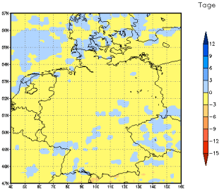 Gebietsmittel dieses Klimalaufs: 0 Tage