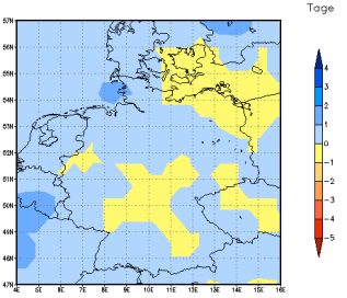 Gebietsmittel dieses Klimalaufs: 0 Tage