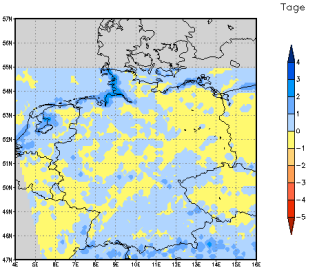 Gebietsmittel dieses Klimalaufs: +1 Tag