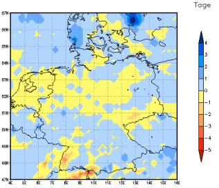 Gebietsmittel dieses Klimalaufs: 0 Tage