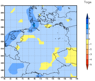 Gebietsmittel dieses Klimalaufs: 0 Tage