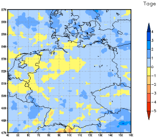 Gebietsmittel dieses Klimalaufs: +1 Tag