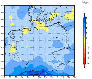 Gebietsmittel dieses Klimalaufs: +1 Tag