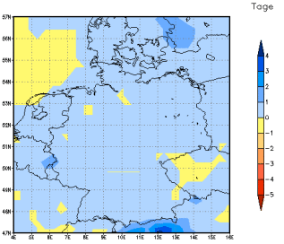 Gebietsmittel dieses Klimalaufs: 0 Tage