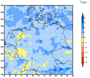 Gebietsmittel dieses Klimalaufs: 0 Tage