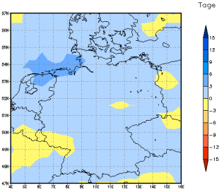 Gebietsmittel dieses Klimalaufs: 0 Tage