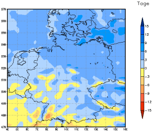 Gebietsmittel dieses Klimalaufs: 0 Tage