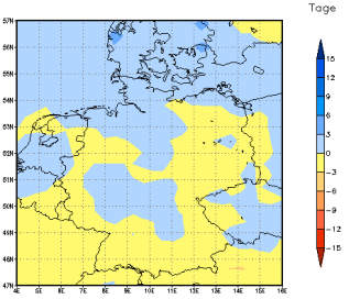 Gebietsmittel dieses Klimalaufs: 0 Tage