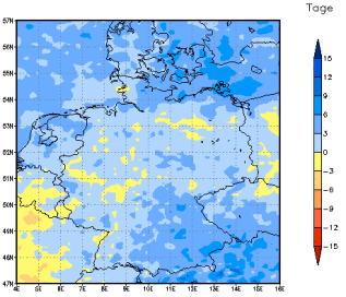 Gebietsmittel dieses Klimalaufs: +1 Tag