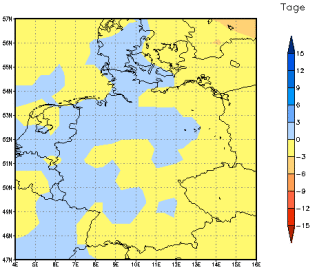 Gebietsmittel dieses Klimalaufs: 0 Tage