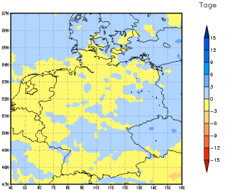 Gebietsmittel dieses Klimalaufs: 0 Tage