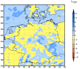 Gebietsmittel dieses Klimalaufs: 0 Tage